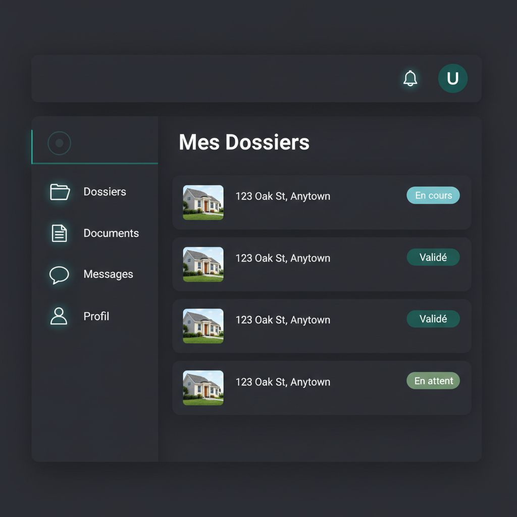 Mockup Portail client immobilier